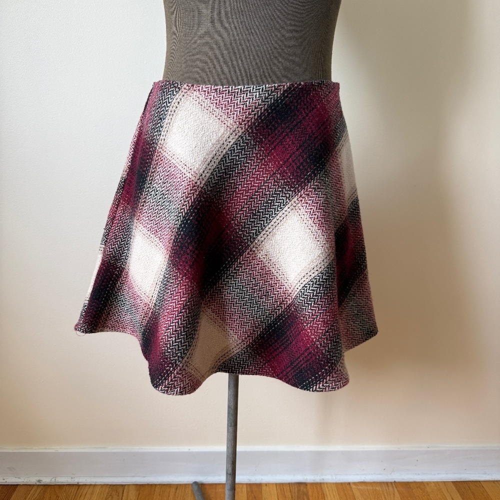 Super Cute Y2K Plaid High Waisted Mini Skirt
